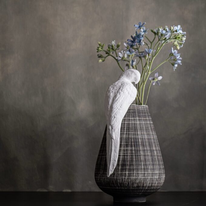 Porcelāna putns 'Krāmera papagailis'
