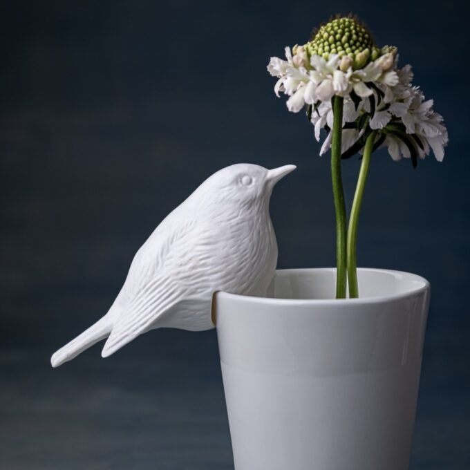 Porcelāna putns 'Sarkanrīklīte'