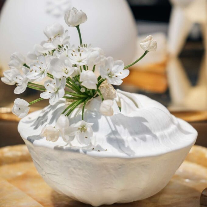 Porcelāna vāze 'Eikalipta auglis' balta / 3gab. - Image 2