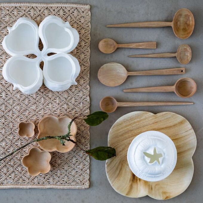 Porcelāna trauks 'Tropu kastanis' balts - Image 3