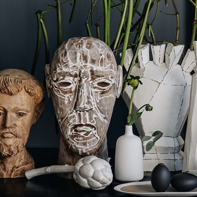 Porcelāna  'Artišoks' balts  /   2gab. - Image 2