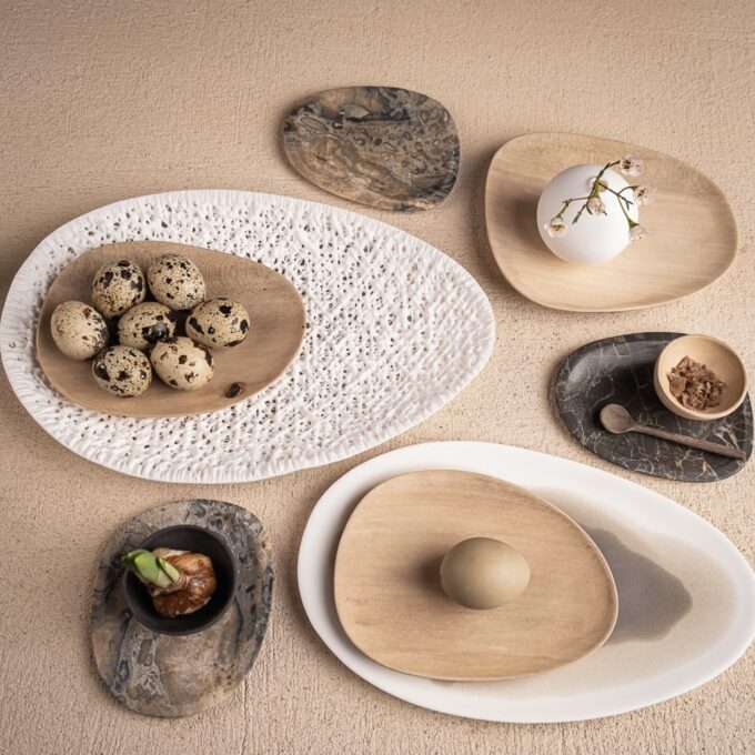 Porcelāna trauks 'organic' ovāls mazs - Image 3